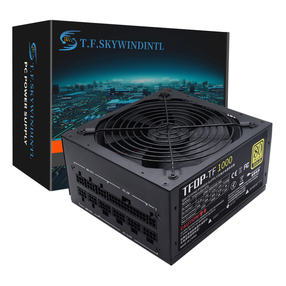 Pc Gaming Watt - T.F.SKYWINDINL 1000 Watt Power Supply Gold