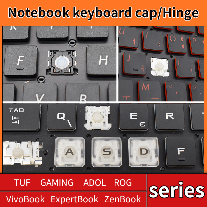 Pc Gaming Rog - Replacement Keycap Key Cap Rubber Scissor