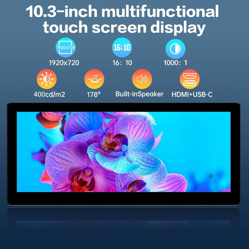 10.3inch Small Touchscreen Mon - đánh giá và giá Pc Gaming On Mobile