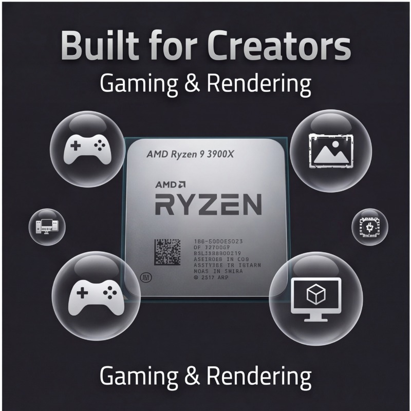 AMD Ryzen 9 3900X Computer Pro - đánh giá và giá Amd Cpu Ryzen 9