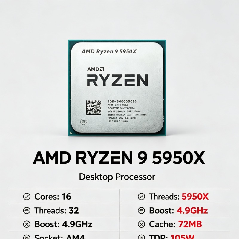 AMD Ryzen 9 5950X 16 Core 32 T - đánh giá và giá Amd Cpu Ryzen 9