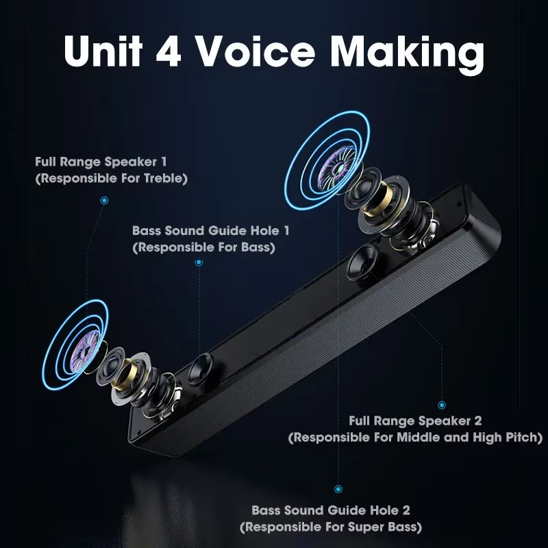 Bluetooth 5.0 4D Surround Soun - đánh giá và giá Gaming Speaker