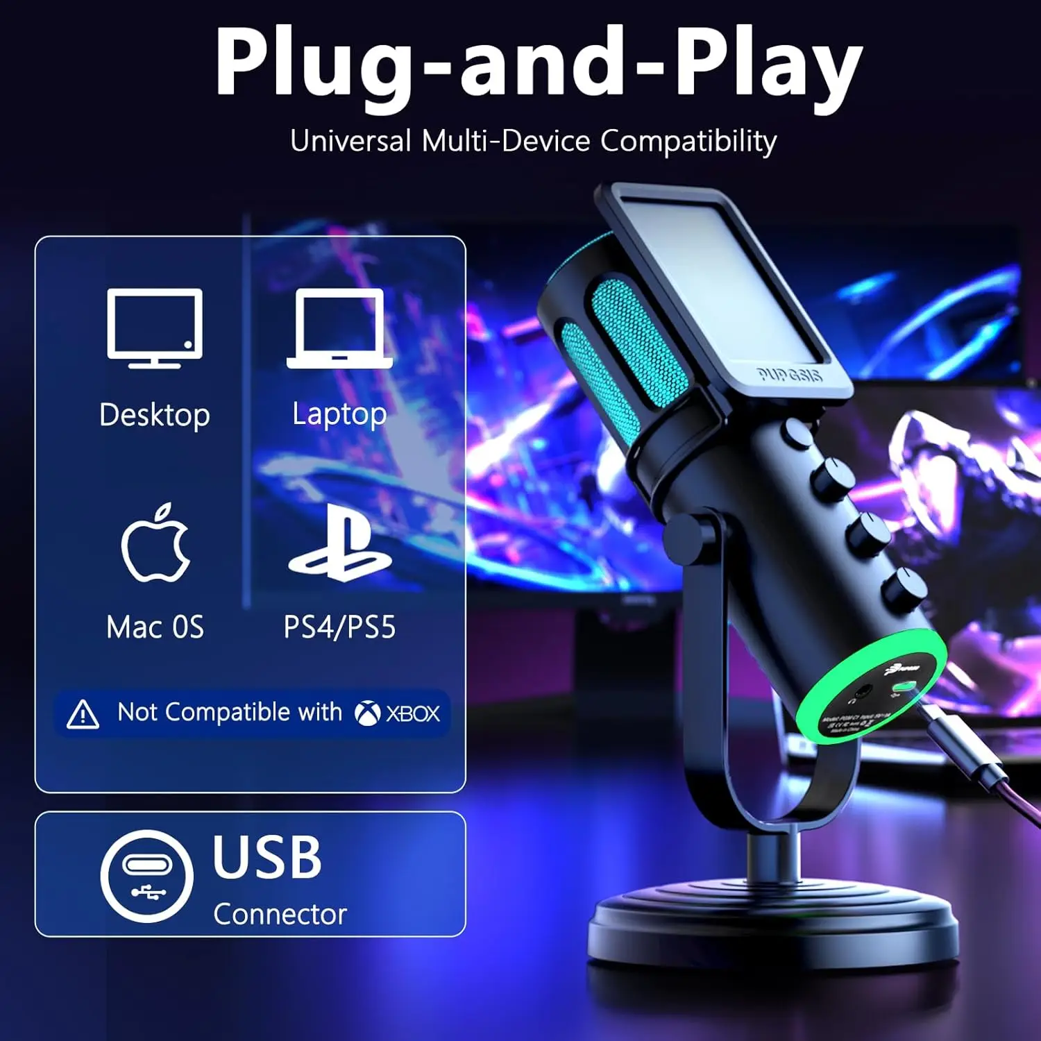 PUPGSIS USB PC Microphone, Gam - đánh giá và giá Pc Gaming Discord