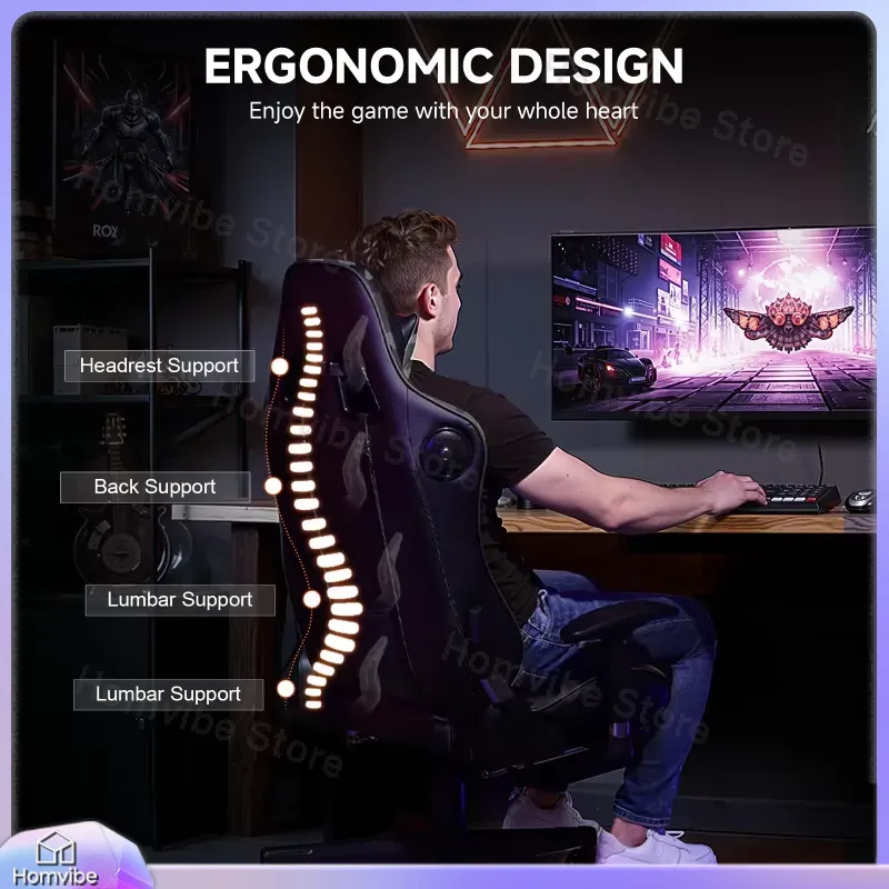 Ergonomic Gaming Chair with Bl - đánh giá và giá Gaming Speaker