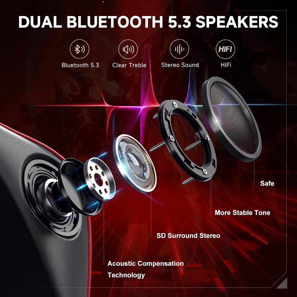 Ergonomic Gaming Chair with Bl - đánh giá và giá Gaming Speaker
